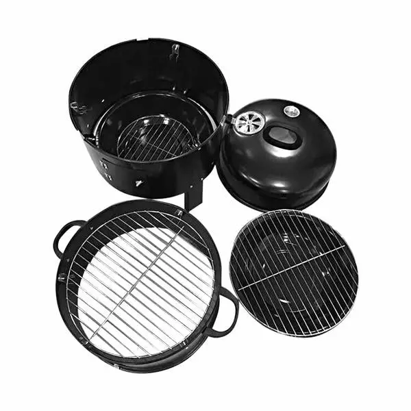 SOGA 3 In 1 Barbecue Smoker Outdoor Charcoal BBQ Grill Camping Picnic Fishing - Image 3