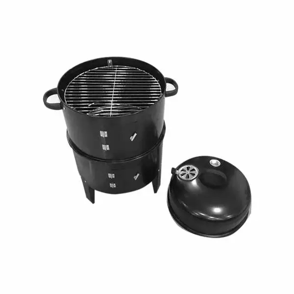 SOGA 3 In 1 Barbecue Smoker Outdoor Charcoal BBQ Grill Camping Picnic Fishing - Image 4