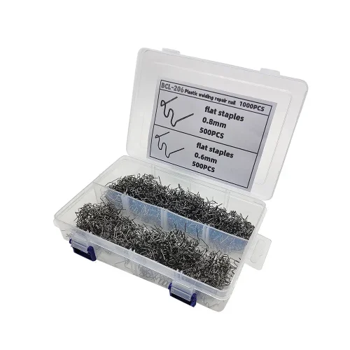 1000PCS Hot Staples Plastic Welding Wave Stapler For Car Bumper Repair Tool Kits