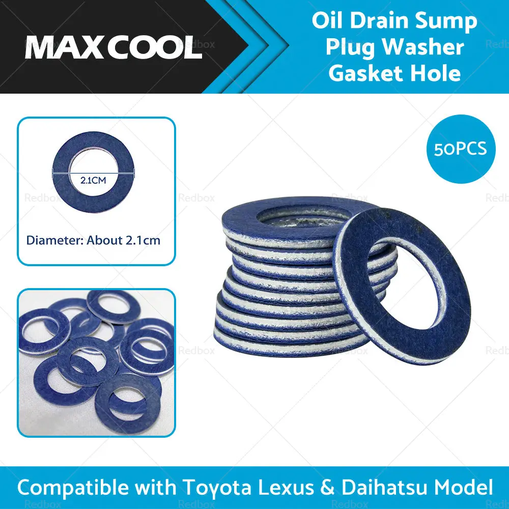 Oil Drain Sump Plug Washer 50x Suitable For Toyota 90430-12031 Bulk Pack
