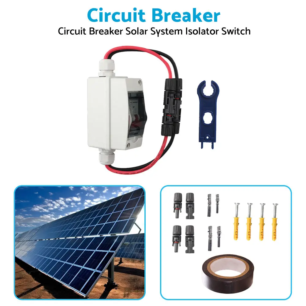 PV Isolator Switch DC 500V 32A IP65 Disconnect Circuit Breaker Suitable for Solar-Panels - Image 4