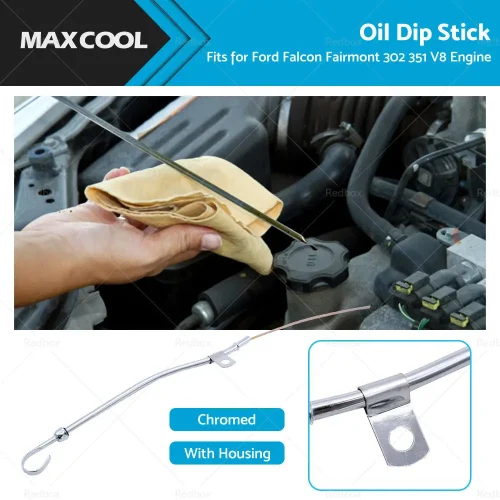Chrome Engine Oil Dip Stick Housing Fits for Ford Falcon Fairmont 302 351 V8