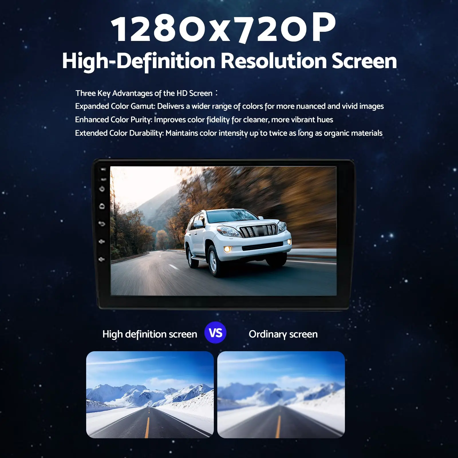 CarPlay Stereo Head Unit Suitable For Toyota Prado 02-09 Android 13 GPS 4+64G - Image 2