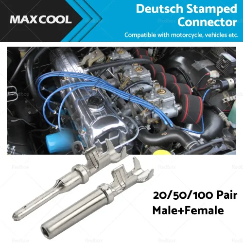 Buy Kaka Auto Parts Deutsch solid terminal contact pins male female pairs for automotive wiring Products On Sale Australia
