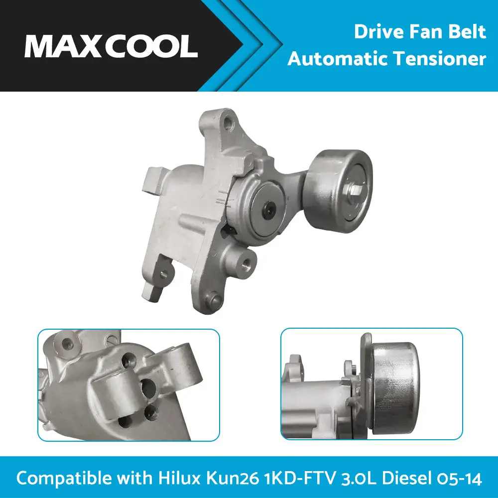 Drive Fan Belt Tensioner Suitable For Hilux KUN25 KUN26 1KD-FTV 3. 0 Diesel 05-14 - Image 3
