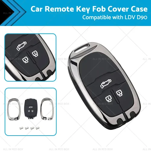 Zinc Alloy Remote Key Fob Case Cover Shell Suitable For LDV D90 3-Button Key Fob