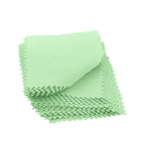 100PCS Silver Polishing Cloths Jewelry Cleaning Cloth Clean Polish Coin Ring 8x8