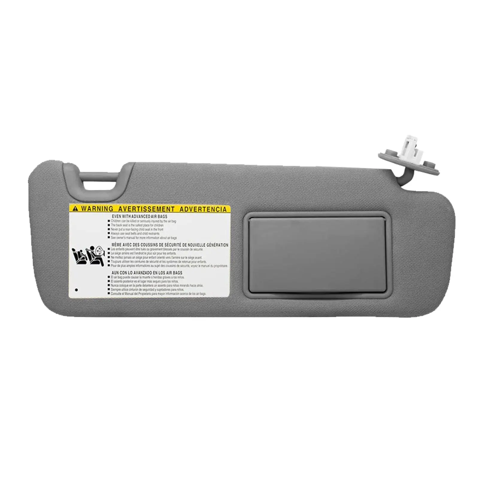 Right Driver Side Sun Visor With Vanity Light Suitable For Toyota Kluger 2014-2019 Gray