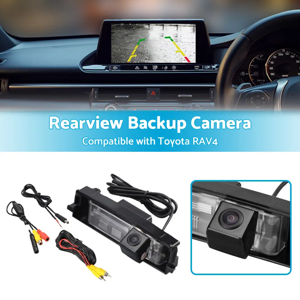 Buy Maxcool car reverse camera for Toyota RAV4 2006-2012 with rearview backup parking aid Products On Sale Australia