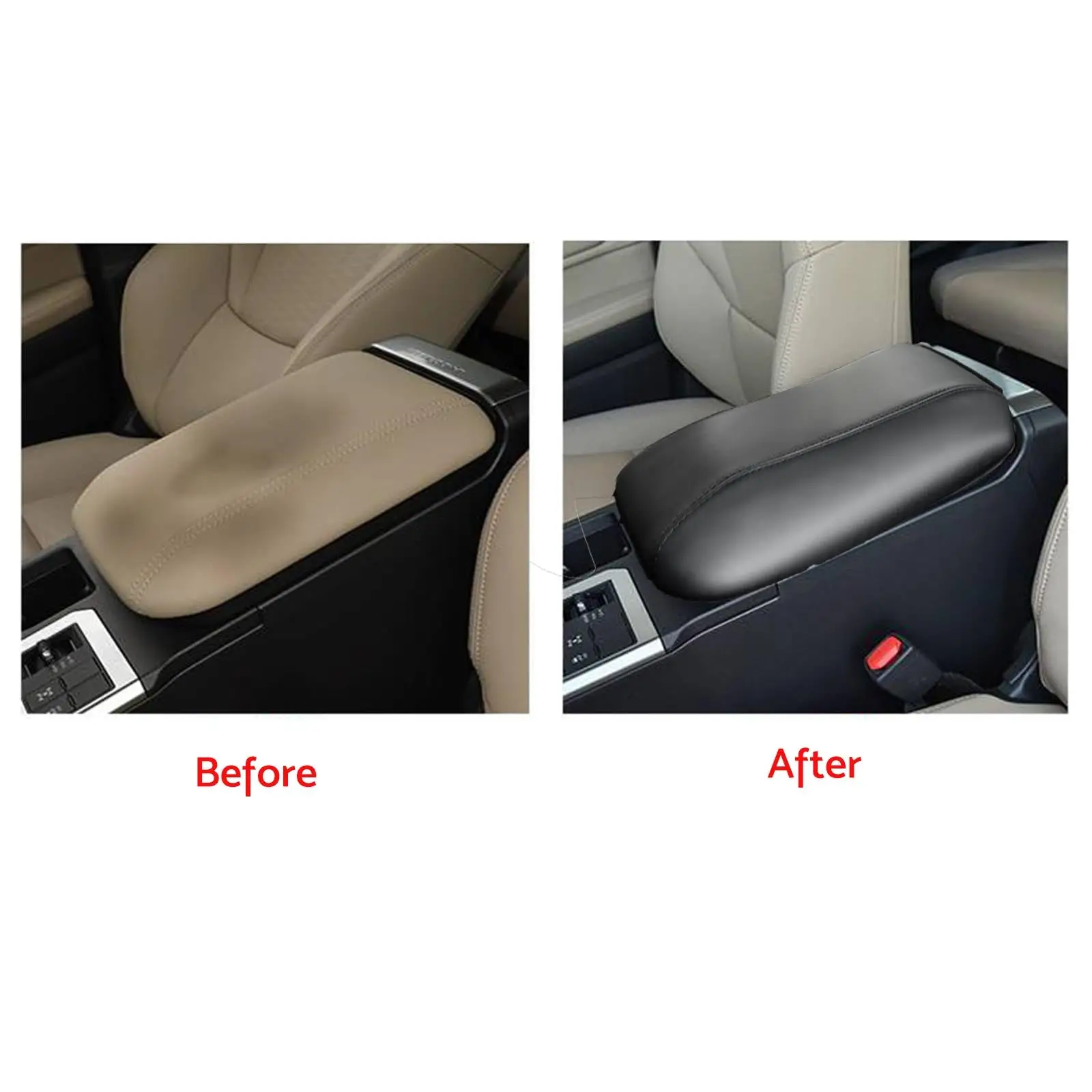 Buy MAXCOOL leather center armrest cover trim for Toyota Prado LC250 2024-2025 RHD in black for enhanced interior style Produ
