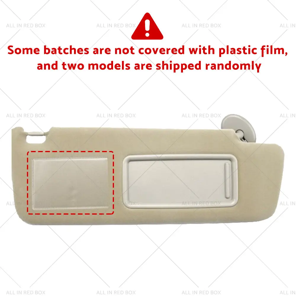 Buy Maxcool RH sun visor for Toyota Prado TRJ120 series in beige with vanity mirror Products On Sale Australia