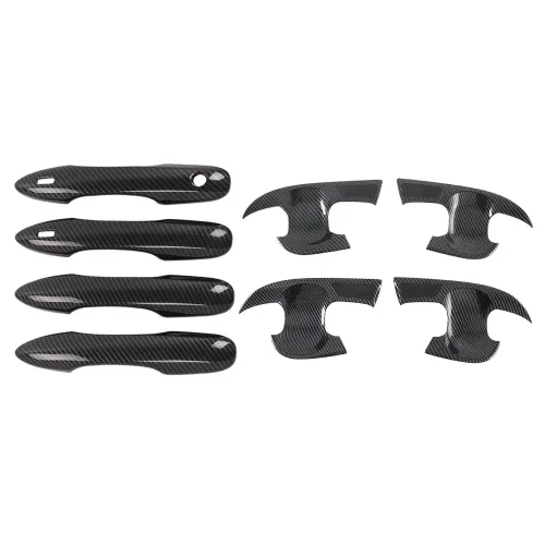 Carbon Fiber Door Handle Cover and Bowl Cup Surround Kit Suitable For Toyota Camry