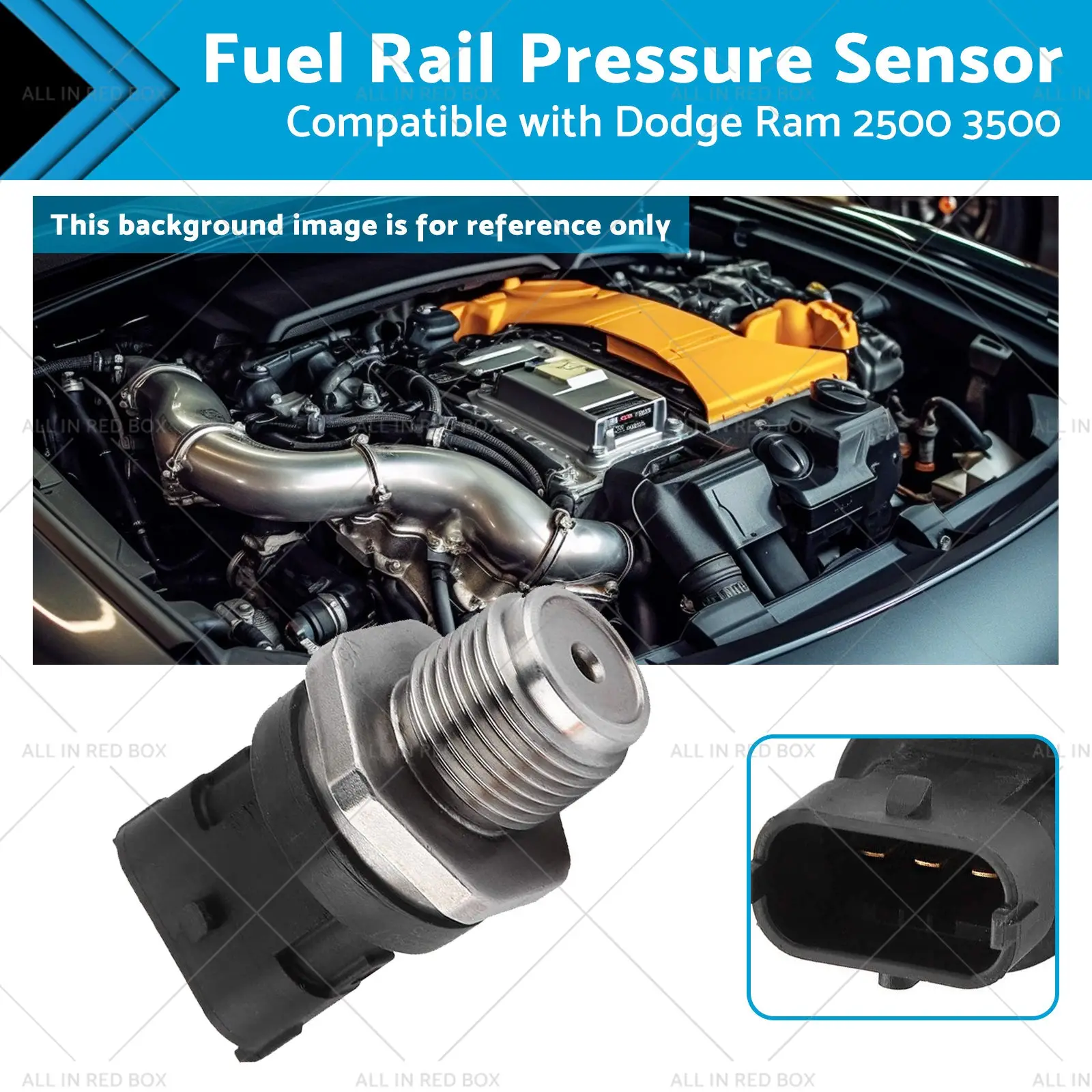 Buy Maxcool 0281006425 fuel rail pressure sensor compatible with Dodge Ram 2500 3500 03-07 Products On Sale Australia