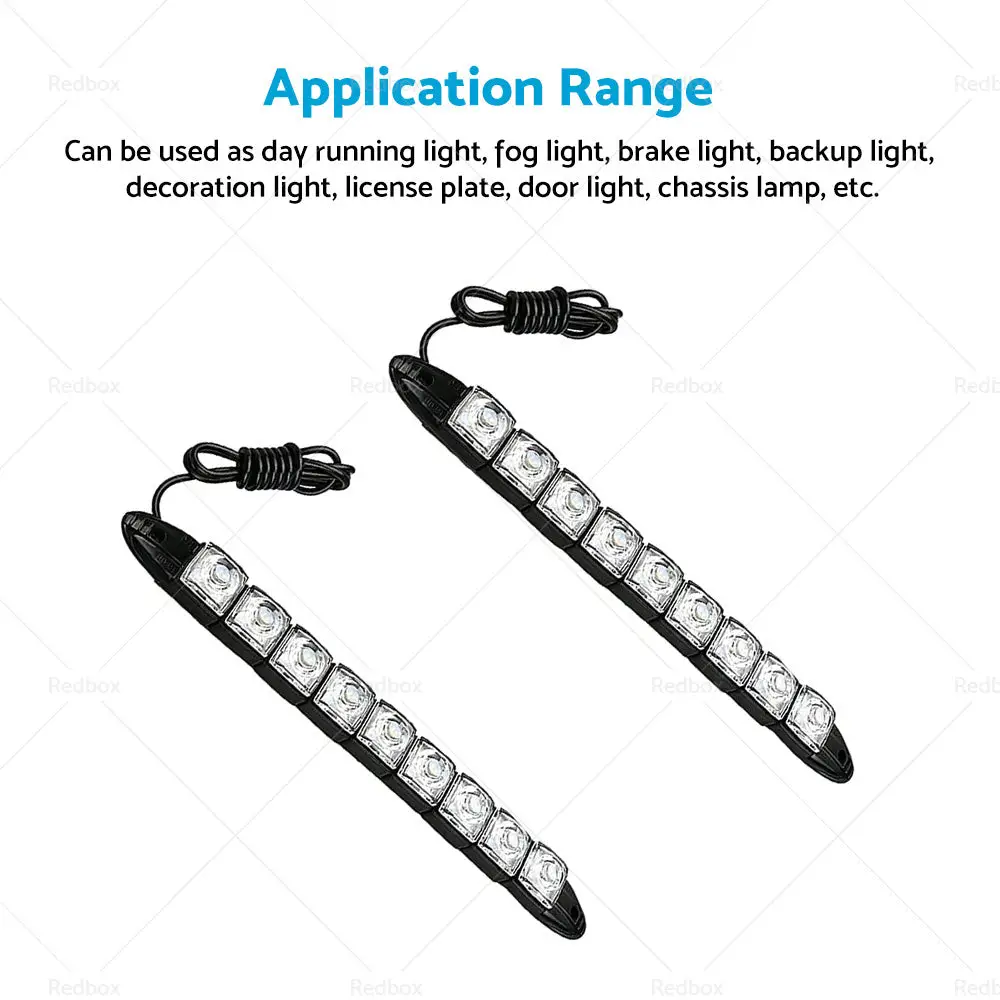 2PCS 9 LED DRL Fog Driving Daylight Daytime Running Light Car Auto Head Lamp - Image 4