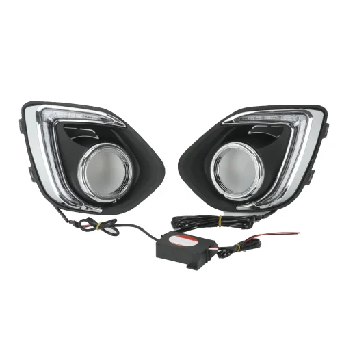 Pair Front Fog Light Lamp LED 12V Suitable For Mitsubishi ASX Outlander 2013-15