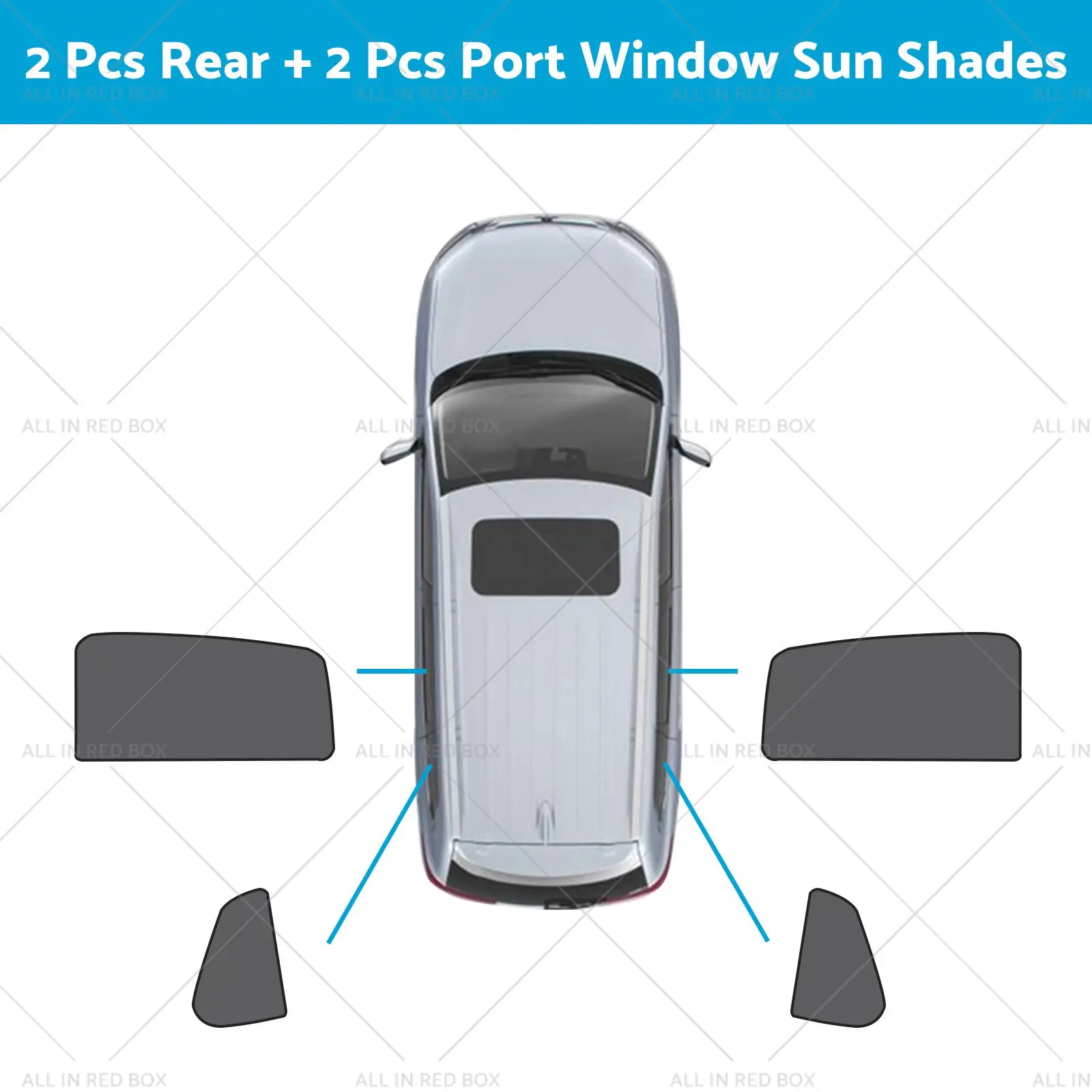 Front & Rear Window Magnetic Mesh Sun Shade Suitable For Toyota Corolla Cross - Image 9