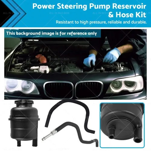 Power Steering Pump Reservoir & Hose Kit Suitable For BMW E38 / E39 520i / 523i / 525i