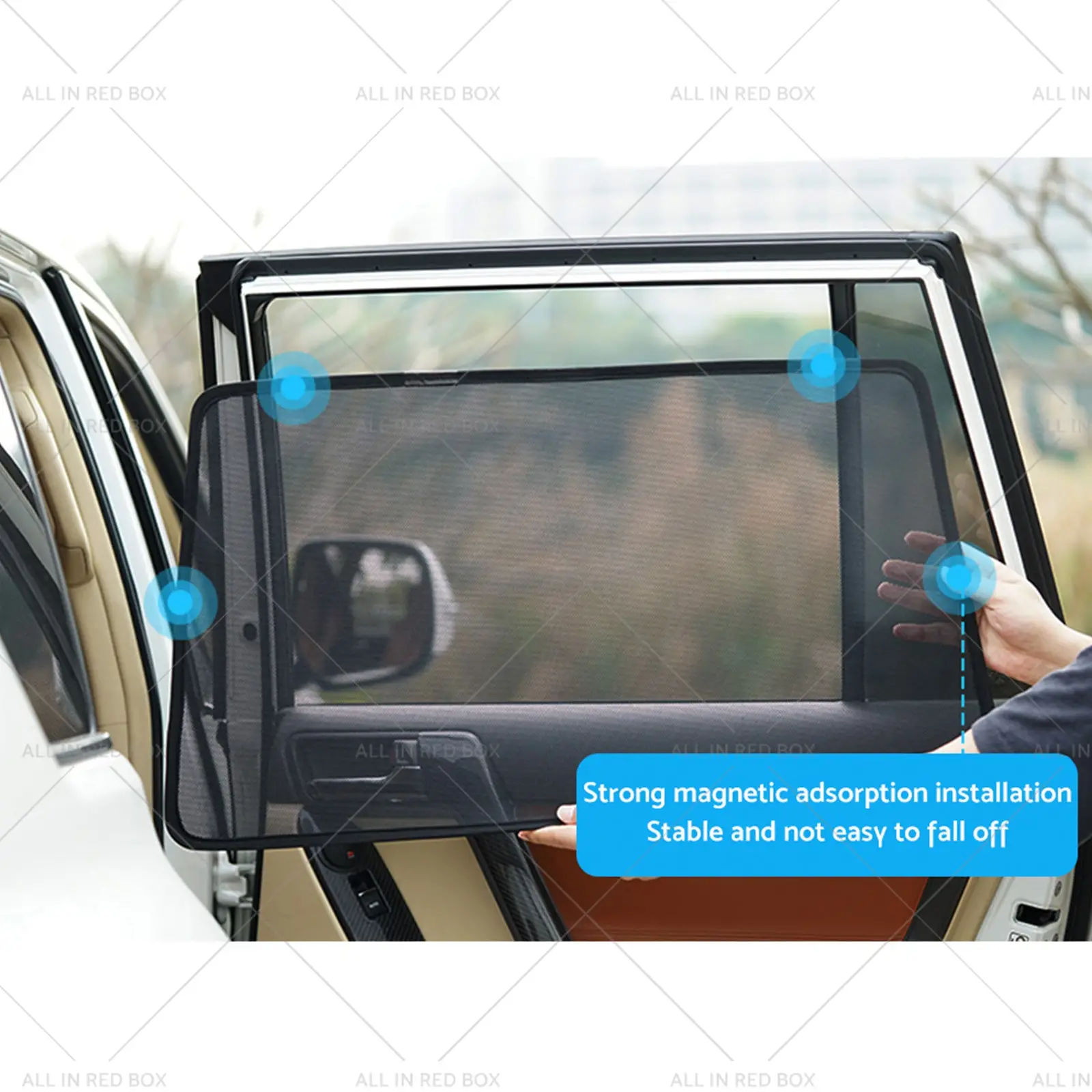 Front & Rear Window Magnetic Mesh Sun Shade Suitable For Toyota Corolla Cross - Image 4