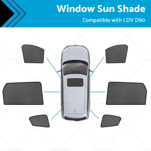 Rear Car Window Magnetic Sun Shade Mesh Suitable For LDV D90 2017-2023
