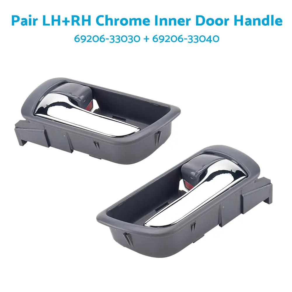 Pair LH & RH Inner Door Handle Chrome Suitable For Toyota Camry CV36 2002-2006 Front or Rear - Image 3