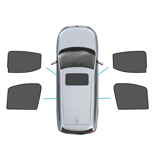 Front & Rear Magnetic Sun Shade Mesh Blind Suitable For LDV T60 Ute 2017-2024 UVB Protection