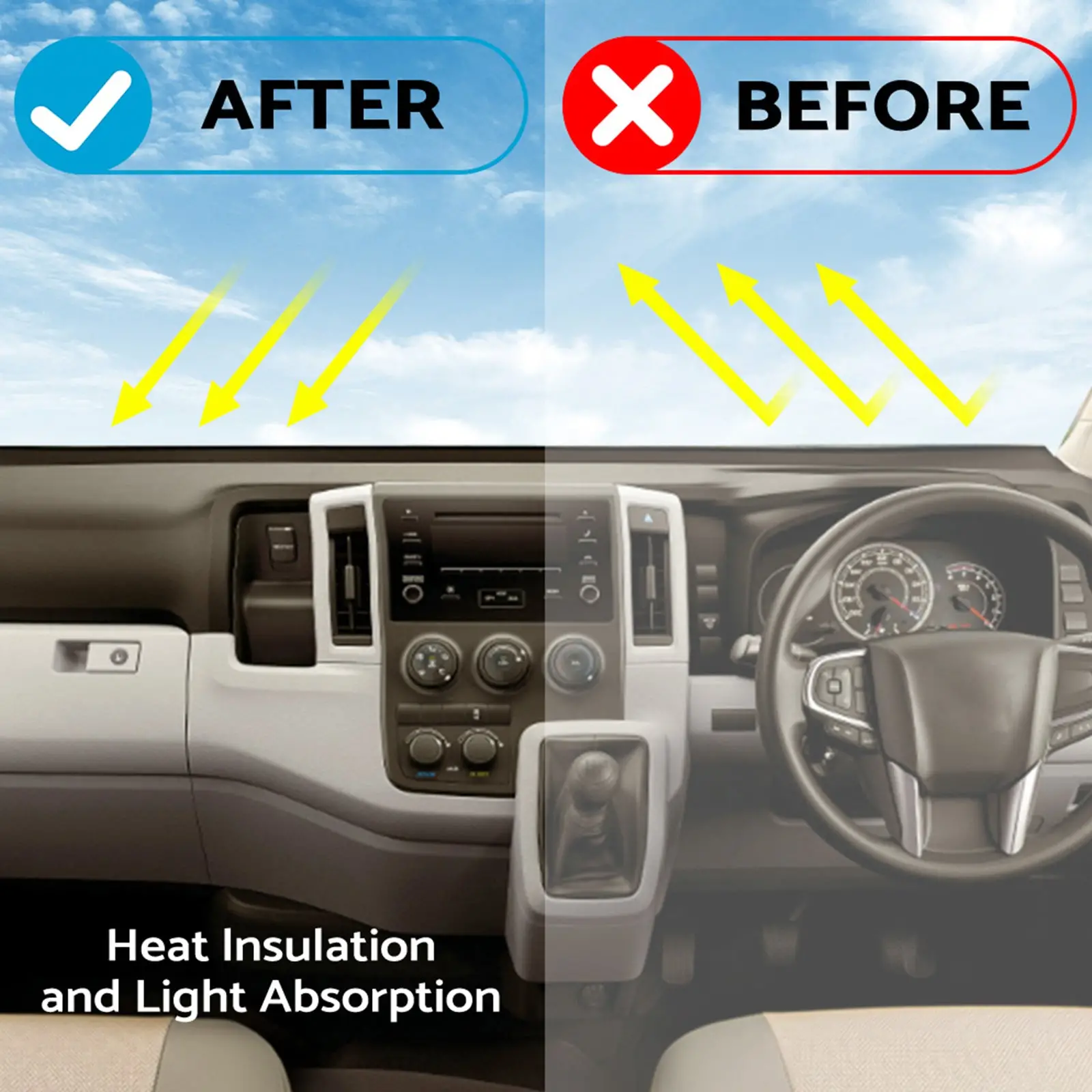 Dashboard Cover Pad Carpet Dash Mat Suitable For Honda CR-V 2023 Without HUD - Image 5