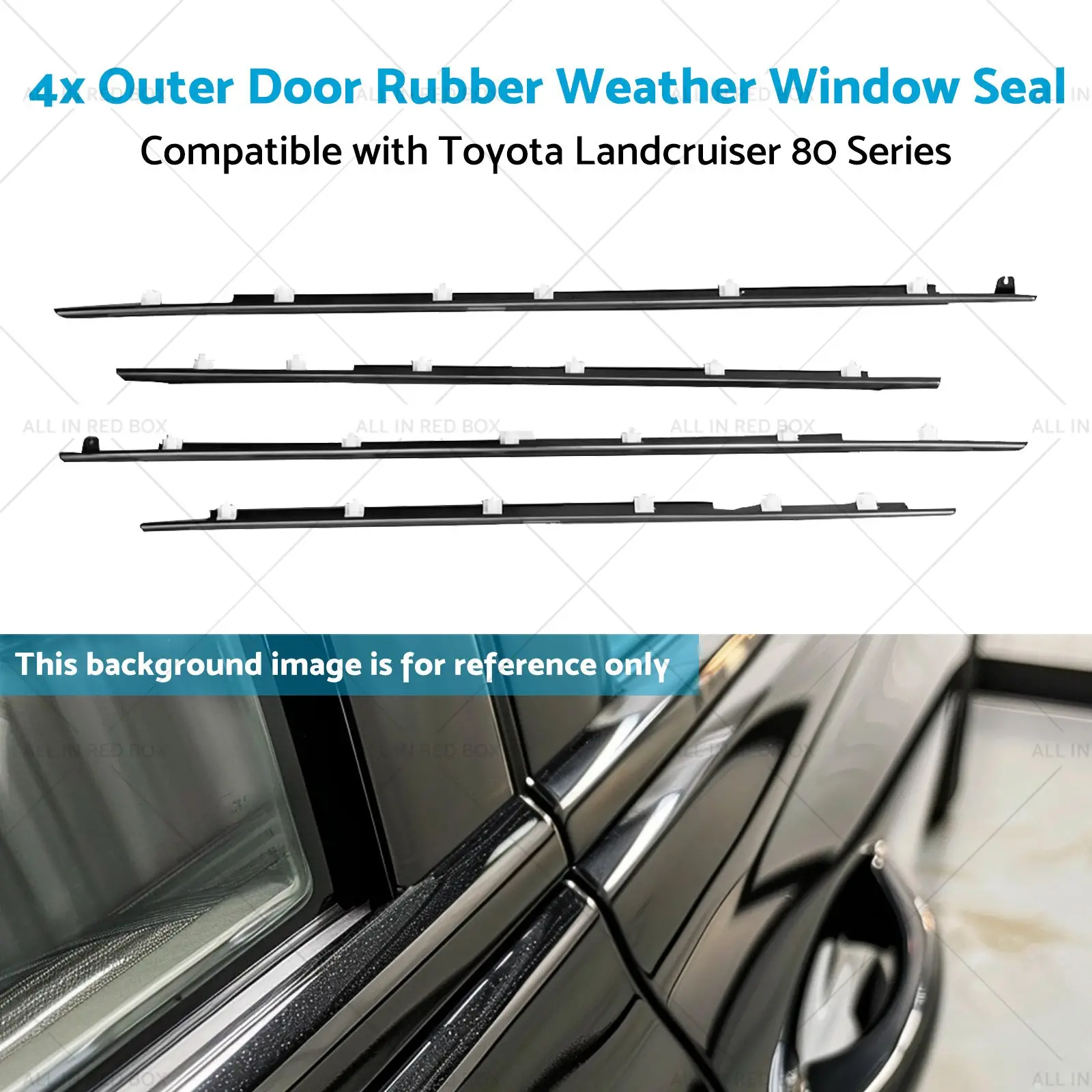 Outer Door Rubber Weather Window Seal Suitable For Toyota Landcruiser 80 Series - Image 5