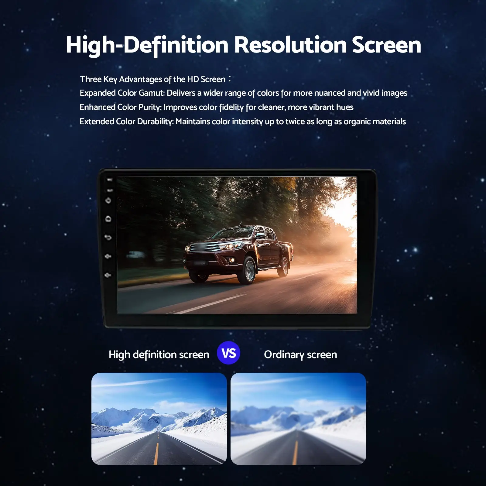 CarPlay Radio Head Unit Suitable For Toyota Hilux 15-22 Android 14 Apple 4+64G - Image 5