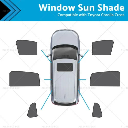 Front & Rear Window Magnetic Mesh Sun Shade Suitable For Toyota Corolla Cross
