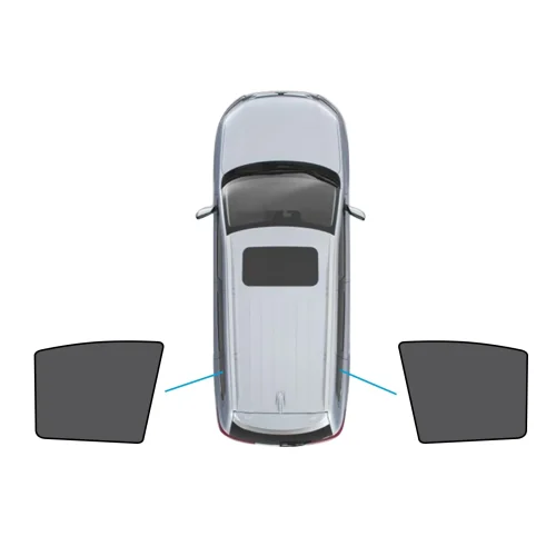 2x Triangular Window Magnetic Mesh Sunshades Suitable For Kia Carnival YP Series