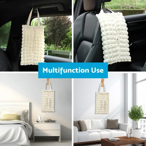 2PCS Hanging Tissue Holder Box Car Back Seat Travel Napkin Holder Paper Holder