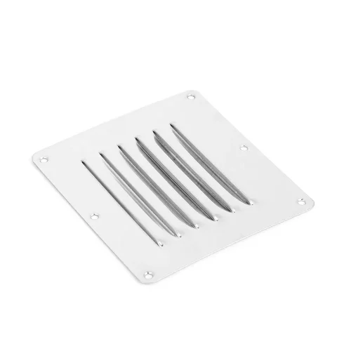 2x Stainless Steel Rectangular Air Vents Suitable For Caravan, Boat & Home Wall Installation