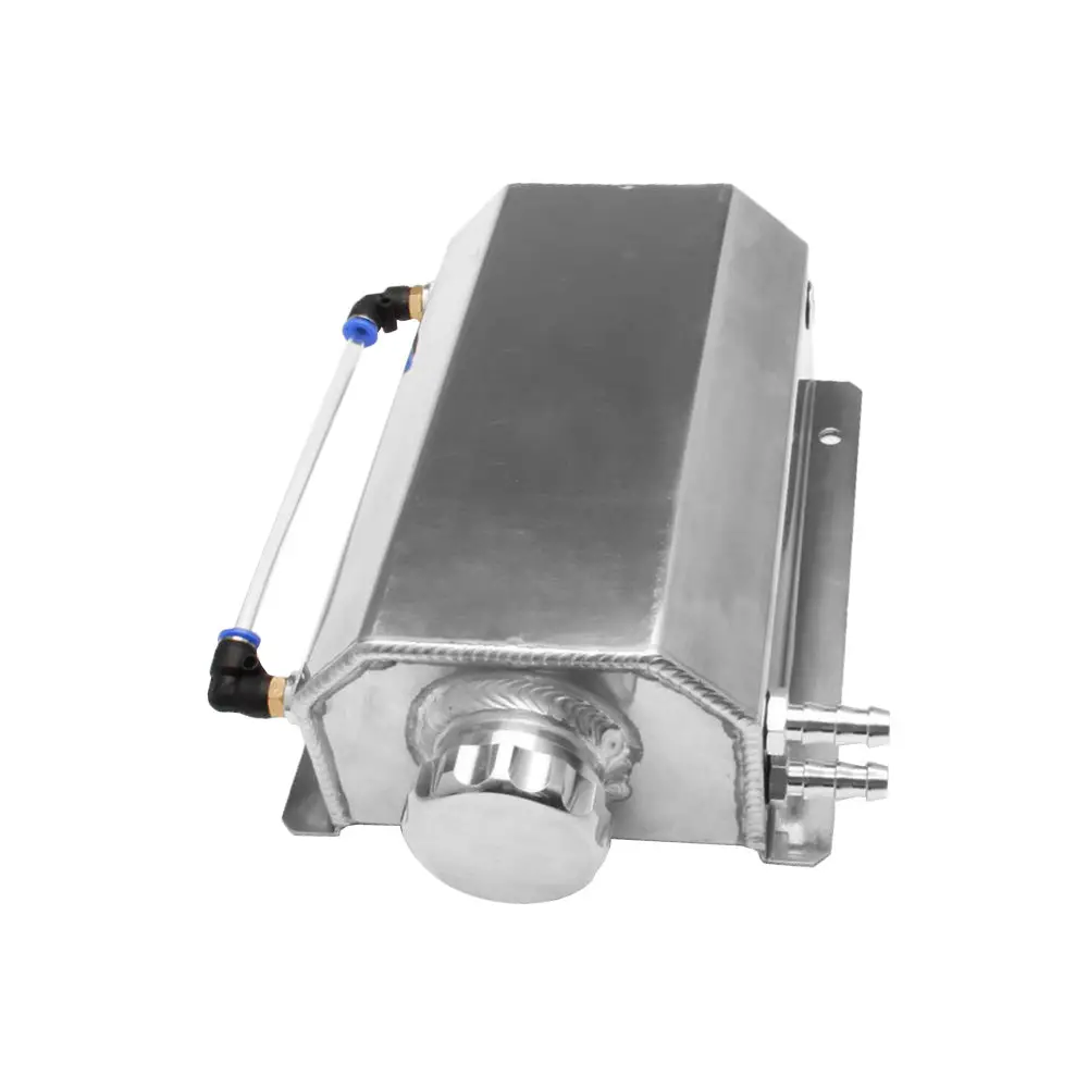Universal Aluminum 2L Coolant Radiator Overflow Recovery Water Tank Bottle Suitable For Cars