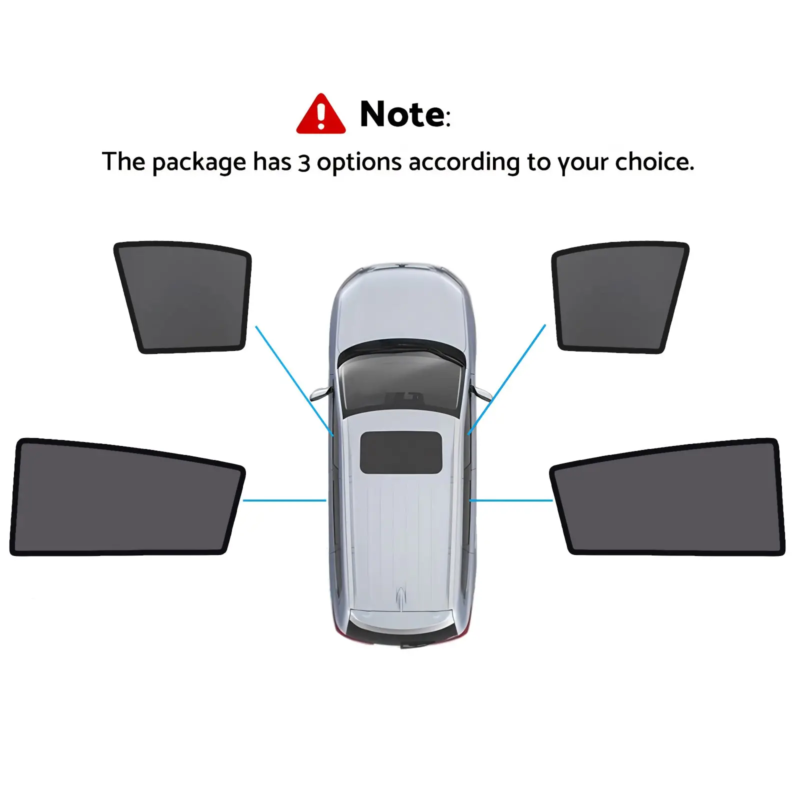 Magnetic Sun Shades Front Windows Suitable For Nissan Tiida C11 Hatch 2004-2010 - Image 2
