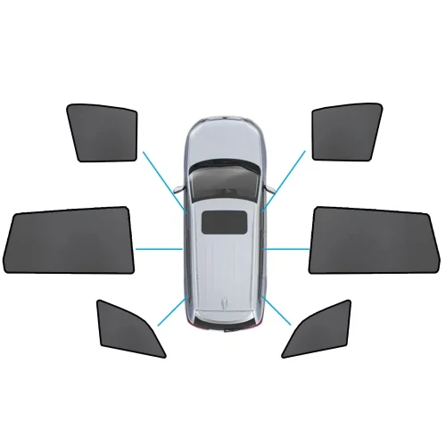 Magnetic Mesh Sun Blind Shades Front & Rear Suitable For Audi Q7 4LB 2006-2015