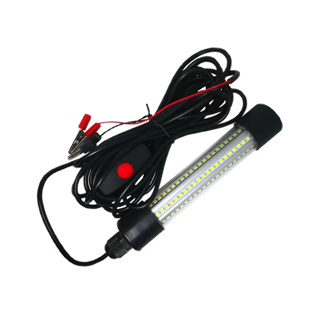 Buy MAXCOOL 12V LED underwater fishing light stick with switch and clips for squid and prawn lure lighting Products On Sale A