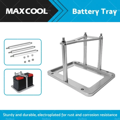 Universal Aluminum Billet Battery Tray Hold Down Relocation Box Mount OEM 551181