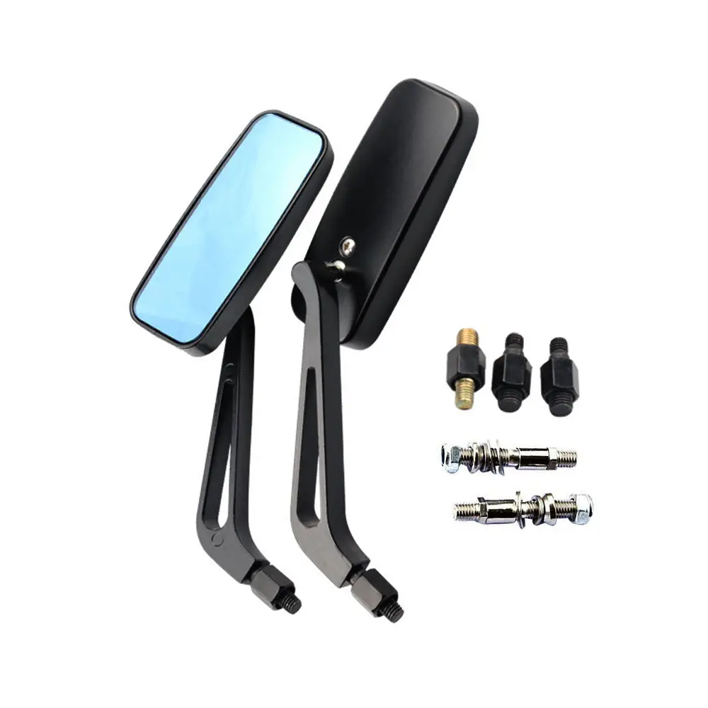 Buy MAXCOOL 8-10mm black motorcycle mirrors for chopper cruiser bobber racer cafe scooter with mounting bolts Products On Sal