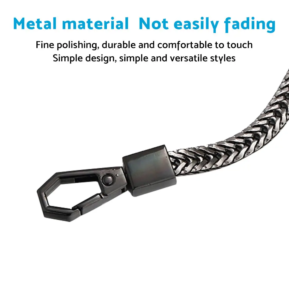 NEW Alloy Black Link Biker Trucker Punk Wallet Chain 16inch 40cm Long - Image 4
