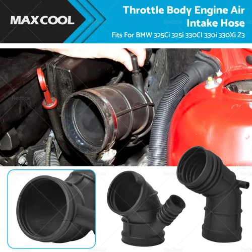 Buy Maxcool throttle body engine air intake hose for BMW 3 Touring E36 E46 with durable black rubber material Products On Sal