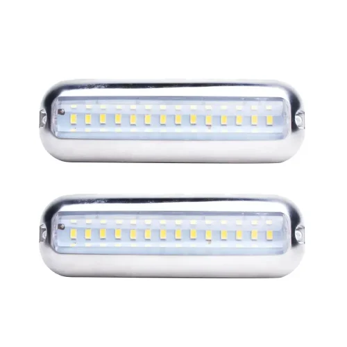 42LED Boat Underwater Light Pair Stainless Steel Suitable For Marine Boat Pontoon Transom