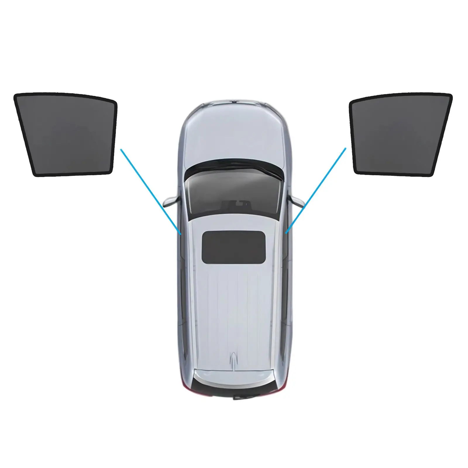 Magnetic Sun Shades Front Windows Suitable For Nissan Tiida C11 Hatch 2004-2010 - Image 6