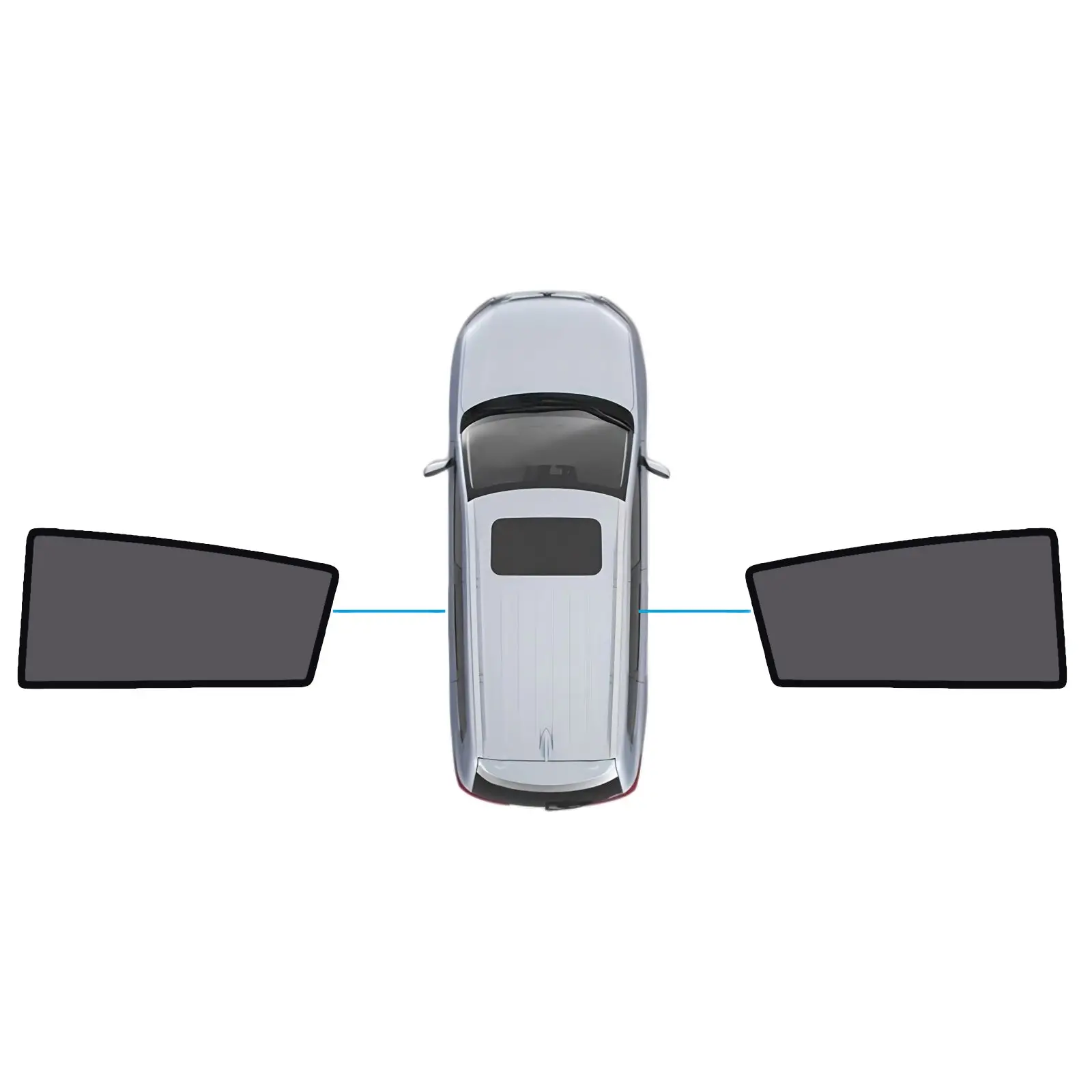Magnetic Sun Shades Front Windows Suitable For Nissan Tiida C11 Hatch 2004-2010 - Image 7