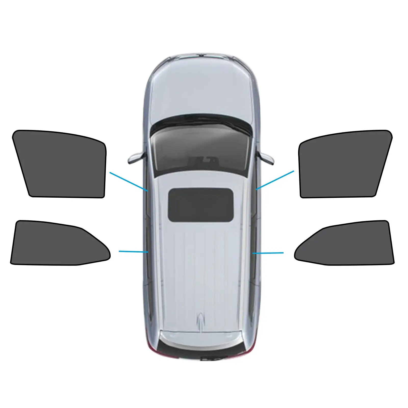 Car Window Magnetic Mesh Sun Blind Shades Suitable For Toyota Camry 2017-2025 - Image 8