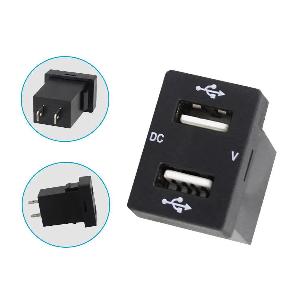 Dual USB Charger + Volt Meter Suitable For Toyota Hilux Prado Blue LED 12V 4.2A - Image 4