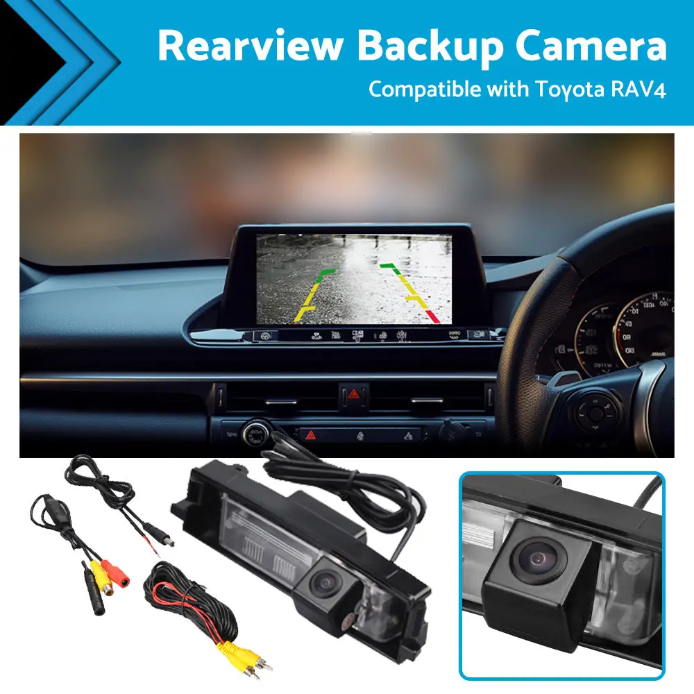 Buy Maxcool car reverse camera rear view backup parking compatible with Toyota RAV4 2006-2012 Products On Sale Australia