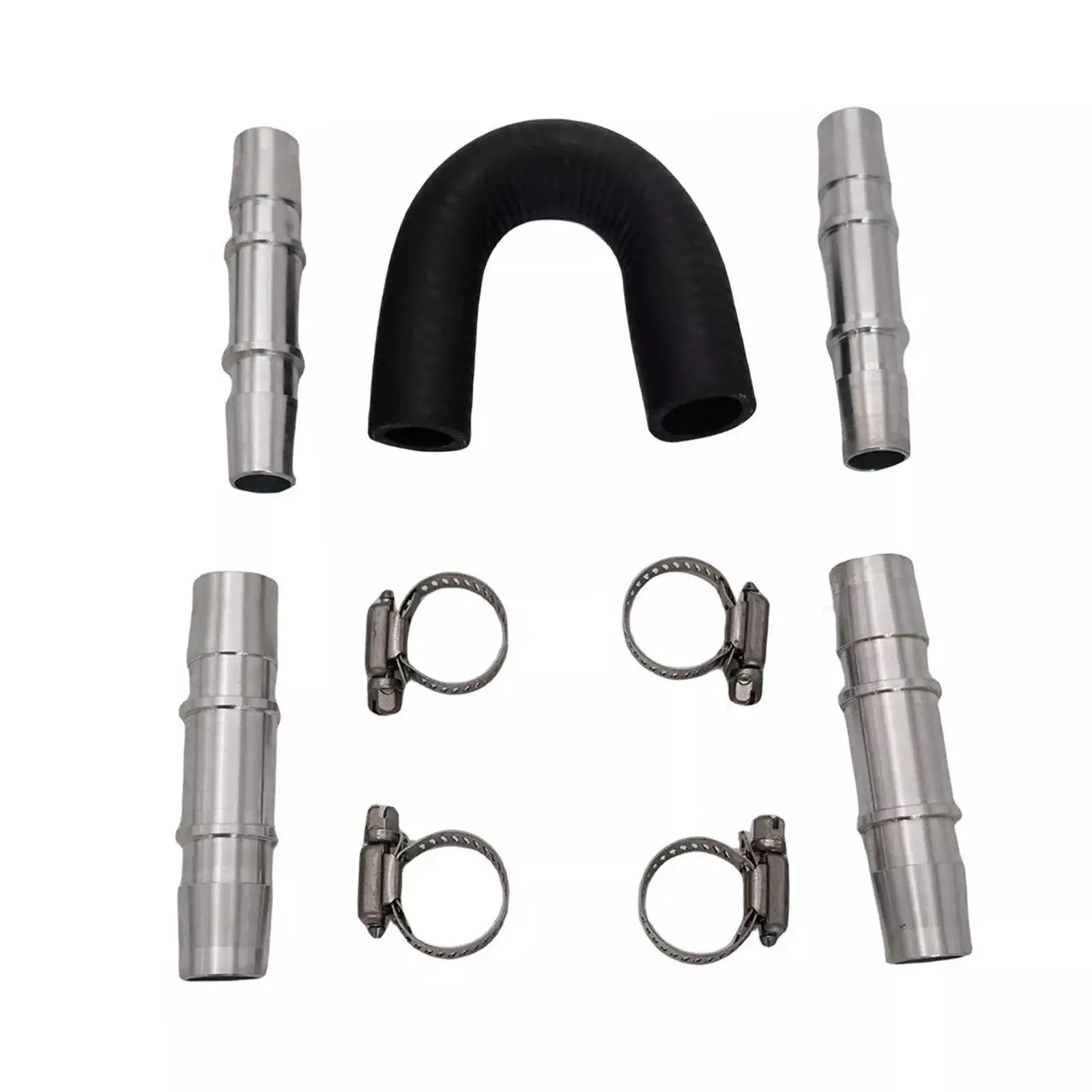 Car Engine Heater Core Bypass Kit 5 or 8in 3 or 4in Hose Fitting Aluminum For Most - Image 5