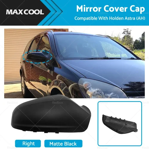 Right Side Matte Black Mirror Cover Cap Suitable For Holden Astra AH 2005-2009
