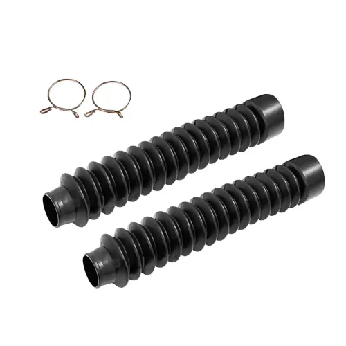 Motorcycle Rubber Front Fork Dust Gaiters Boot Shock Absorber Cover Black Suitable For Motorbike