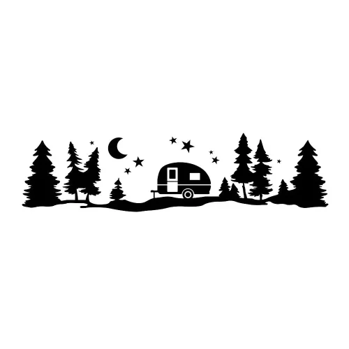 Mountains Adventure Vinyl Decal Sticker Suitable For Camper Van, Motorhome & Caravan